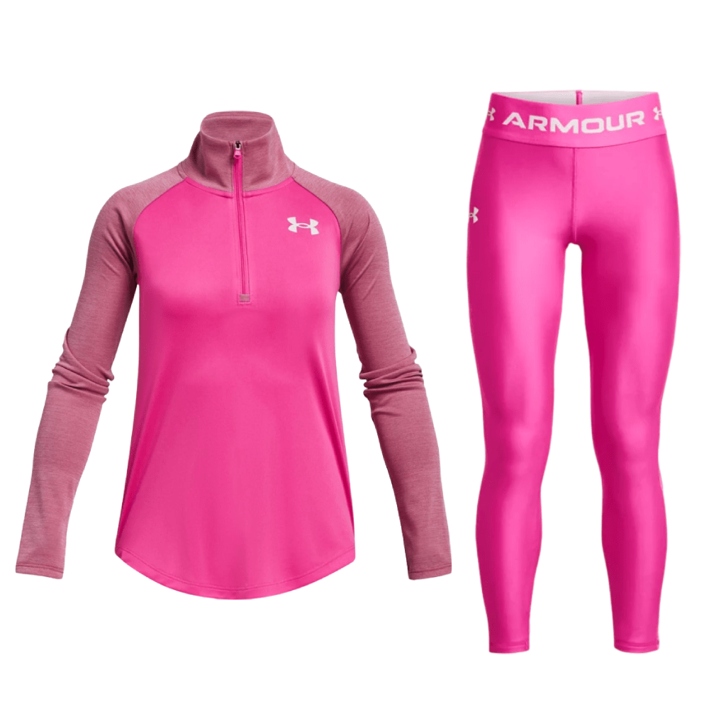 Pink under armour top clearance