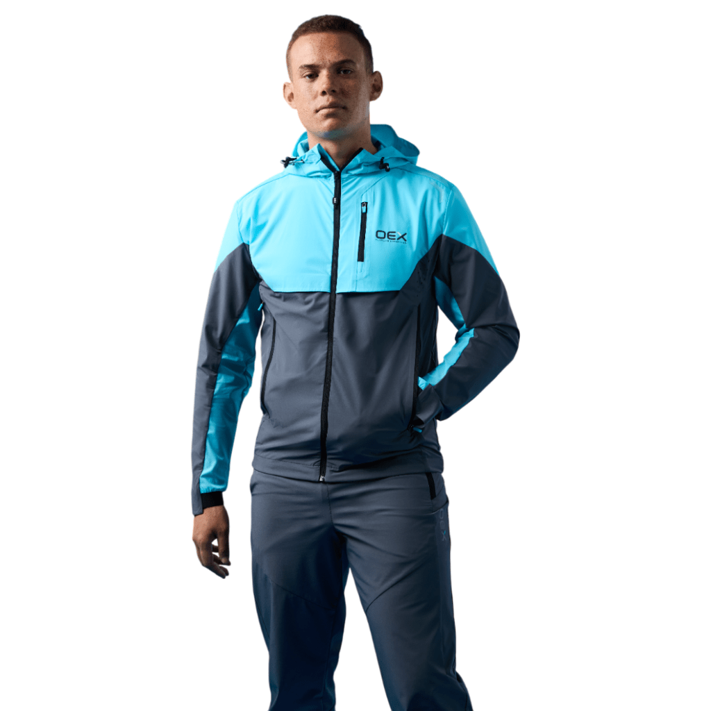 OEX Men's Bachar Track Top Aqua