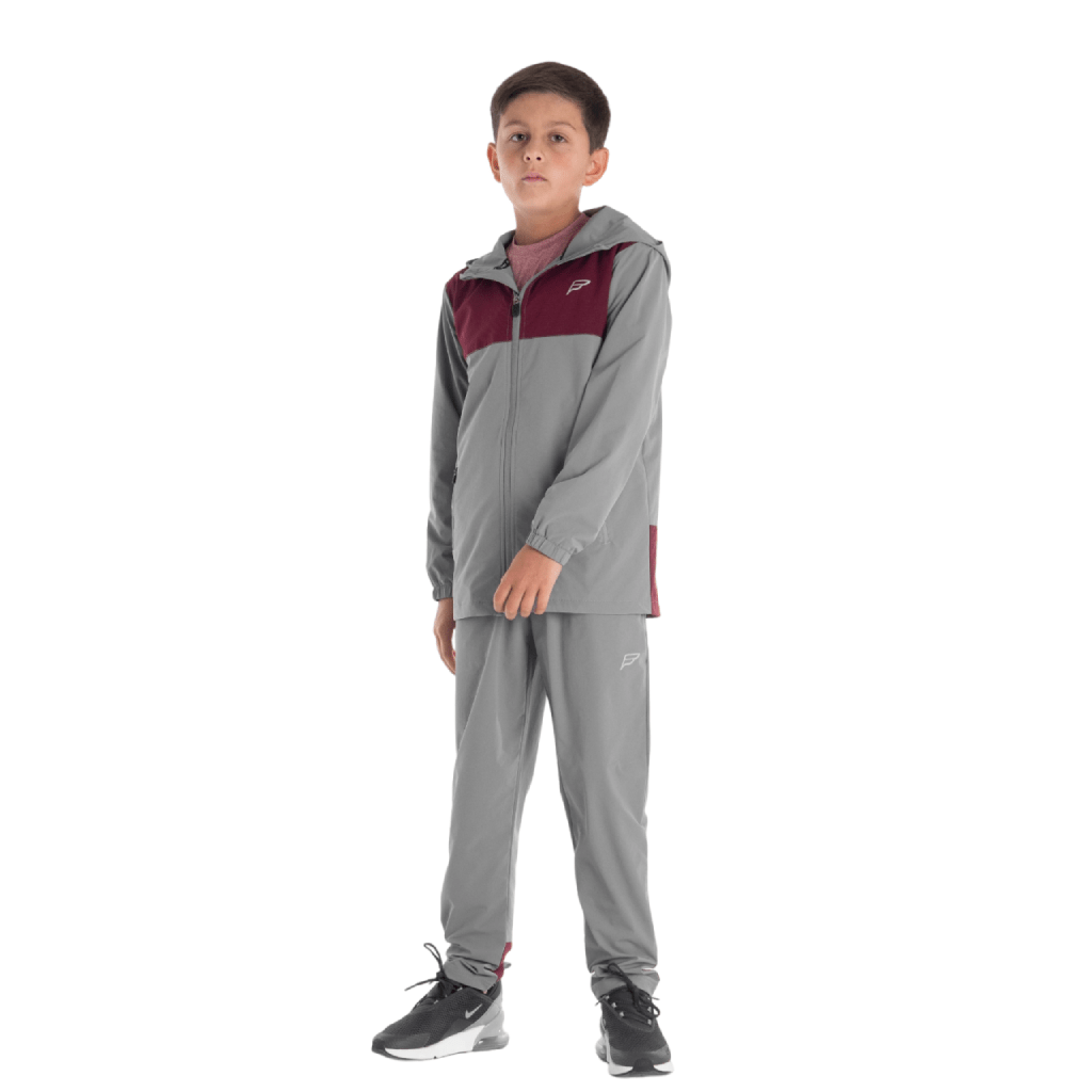 Frequency Boy s Action Pro Tracksuit Grey Alive Dirty