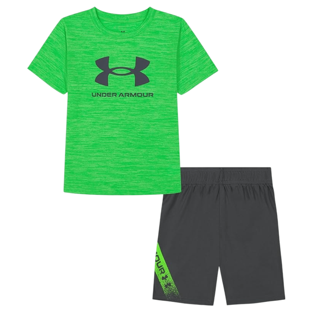 Set Infant Under Armour Under Armour Boy's Tech Fade Set Green/Grey