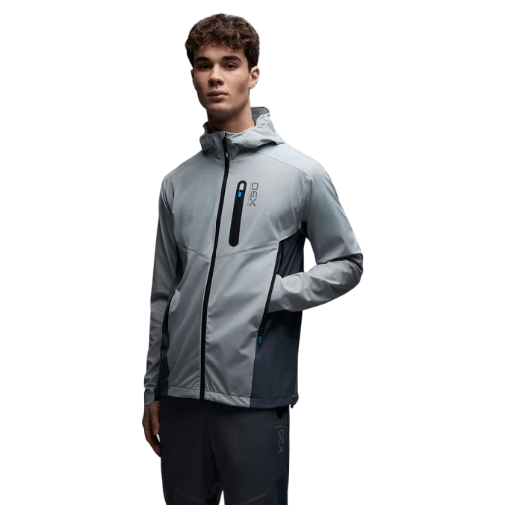 OEX Men's Aspect Track Top Light Grey