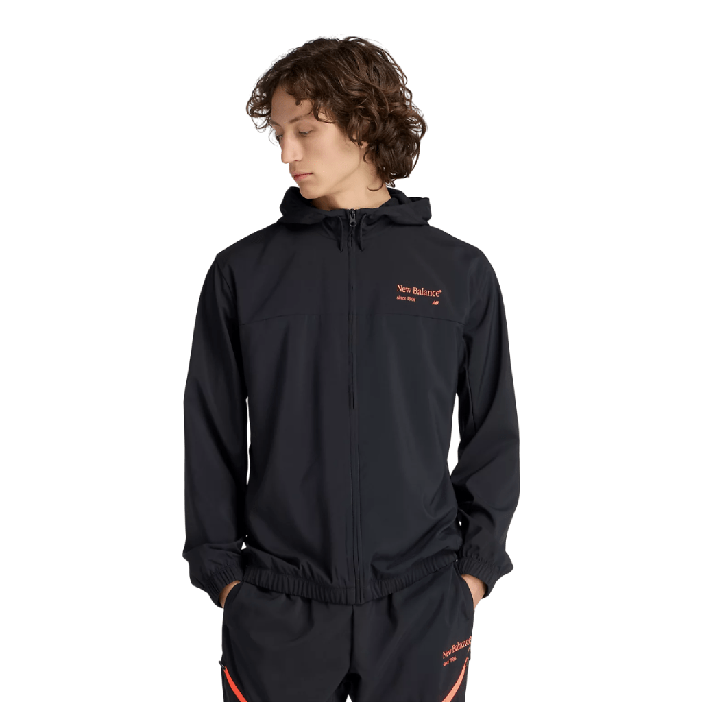 New Balance Men's Reimagined Jacket Black/Red - Main Image