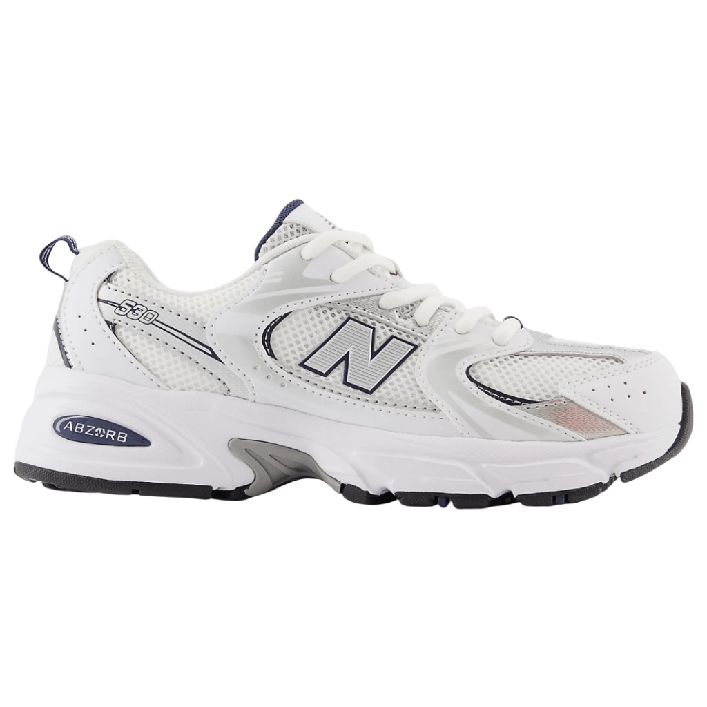 New Balance Kids' 530 Trainers White/Navy/Silver