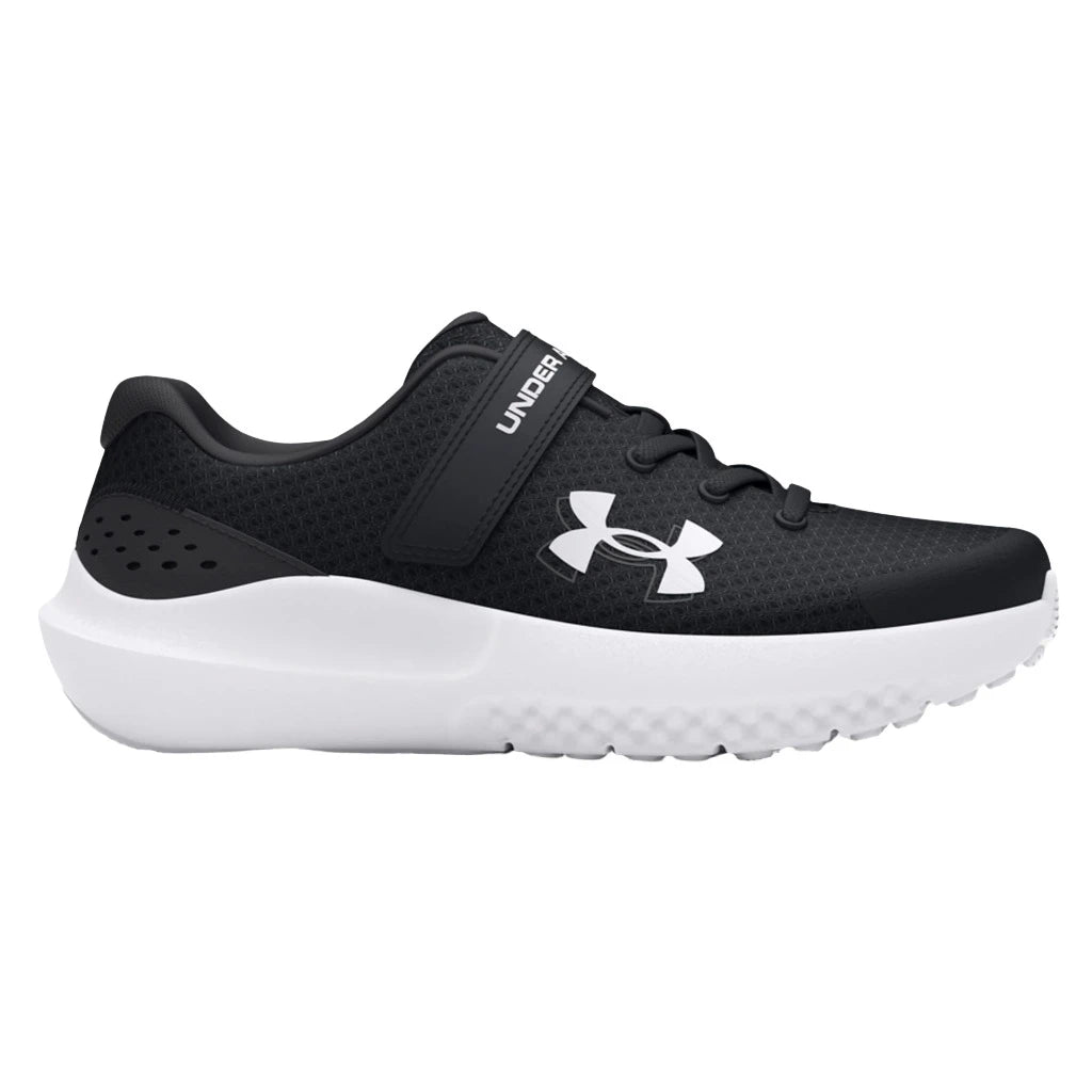 Under Armour Boy s Surge 4 AC Trainers Black White Alive Dirty