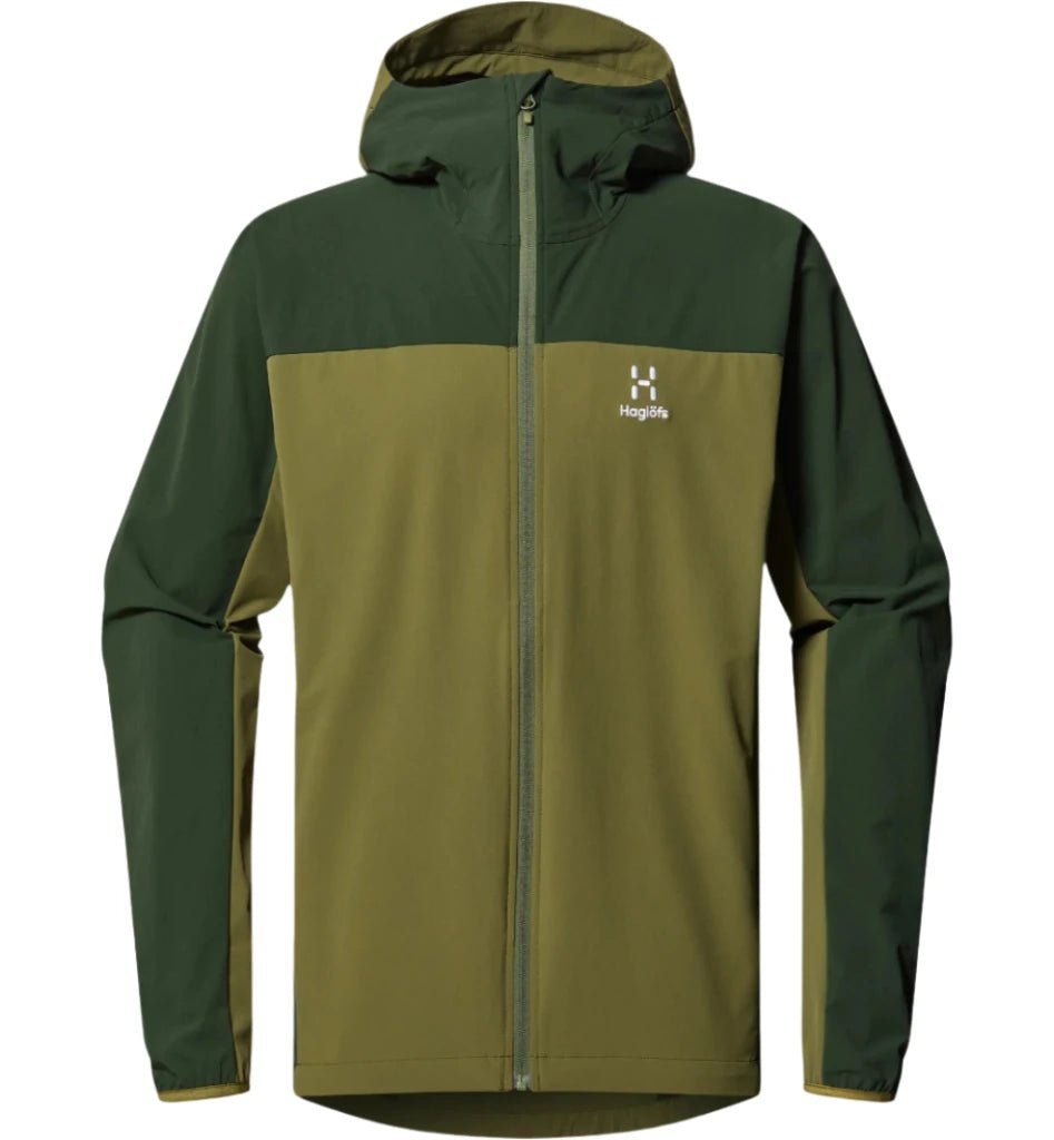 Haglofs Men's Moran Hooded Softshell Jacket Olive Green – Alive