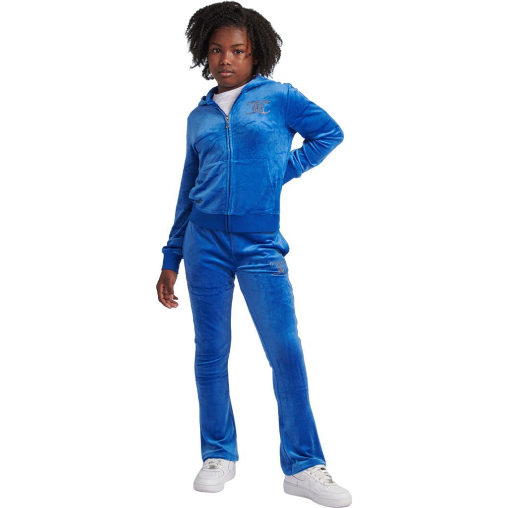 Juicy Couture Girl's Diamante Velour Boot Cut Tracksuit - Blue – Alive &  Dirty