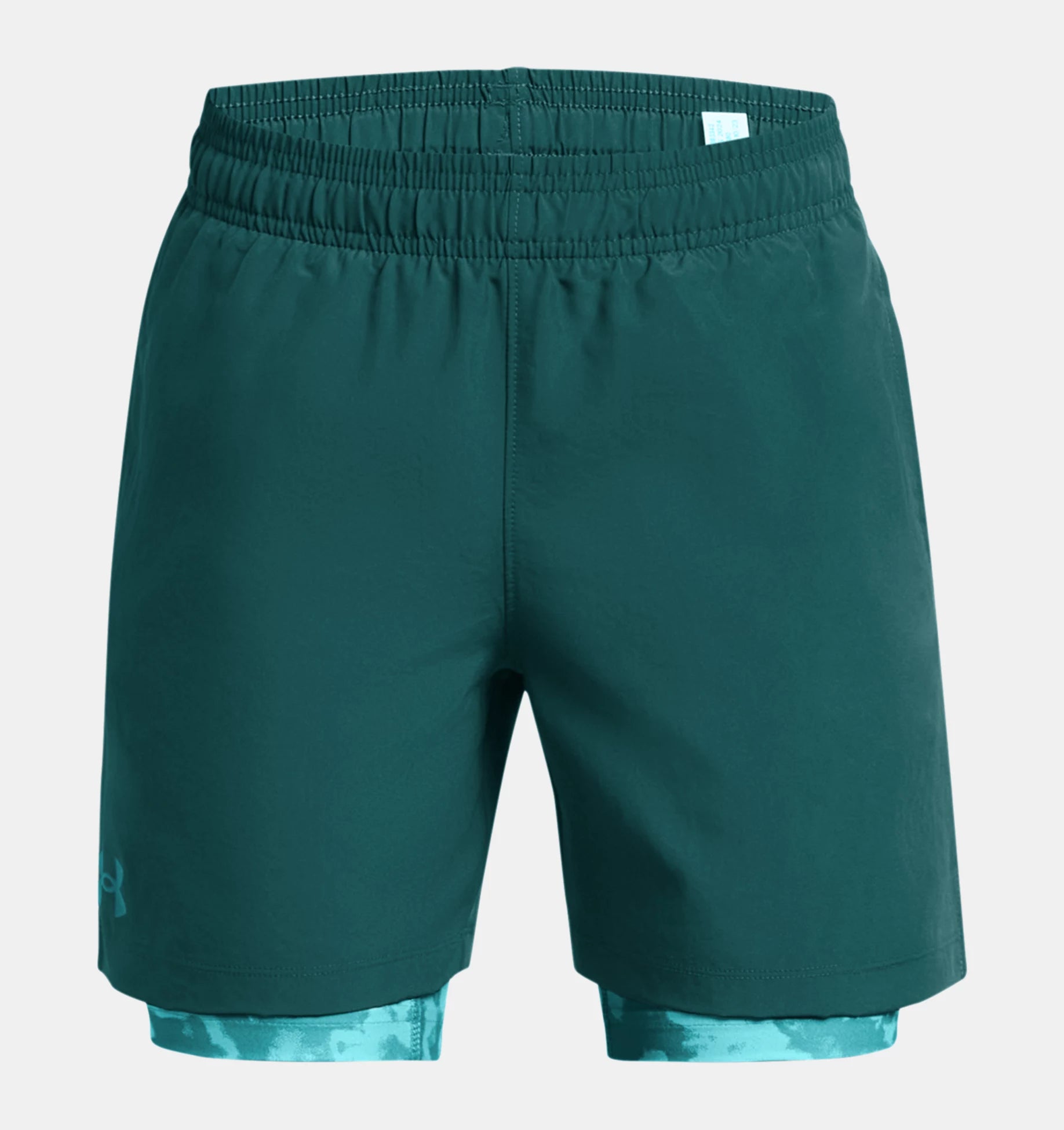 Under Armour Boy s Woven 2in1 Short Teal Alive Dirty