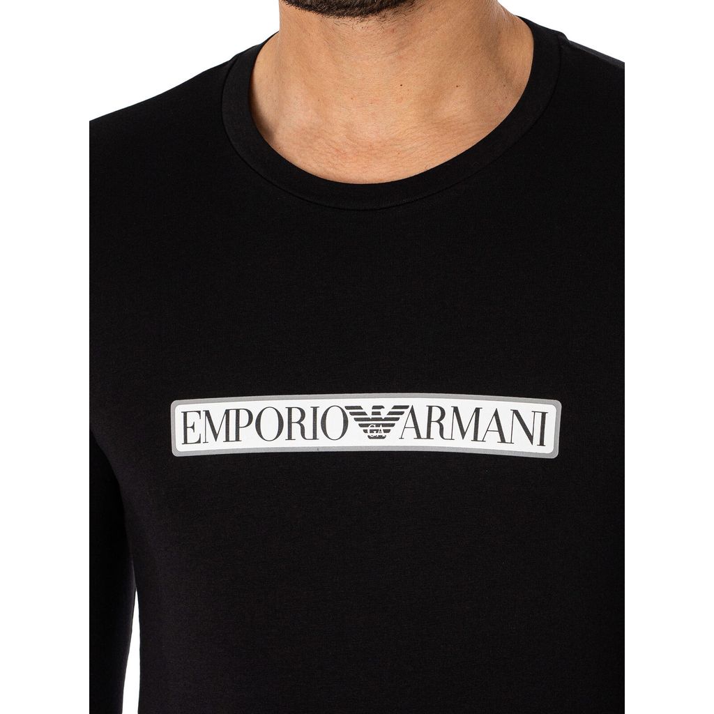 Emporio Armani Box Logo LS T-Shirt MenAlive & Dirty 