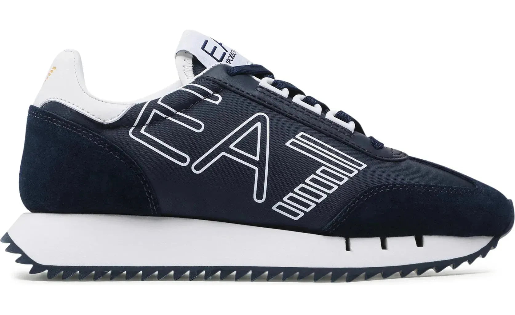 EA7 Men s Black White Vintage Trainers Navy White Alive Dirty