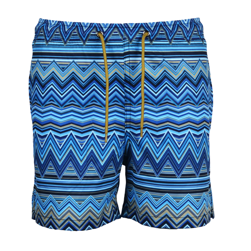 Moda Bandidos Multi Zig Navy Swim Short Infant