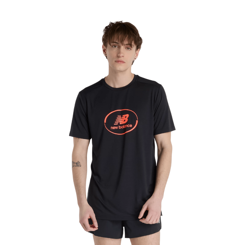 New Balance Essential Graphic Run T-Shirt Men T Shirts New Balance