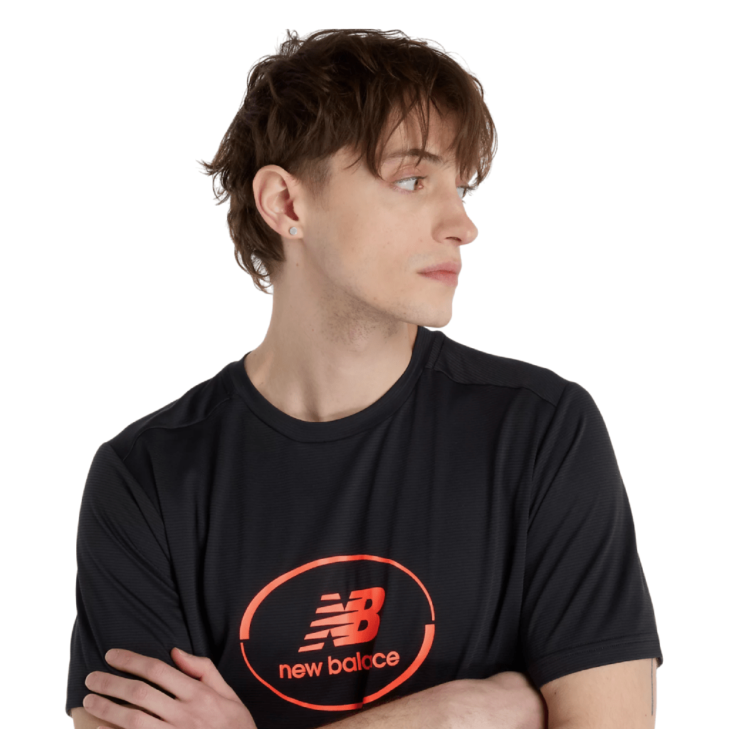 New Balance Essential Graphic Run T-Shirt Men T Shirts New Balance