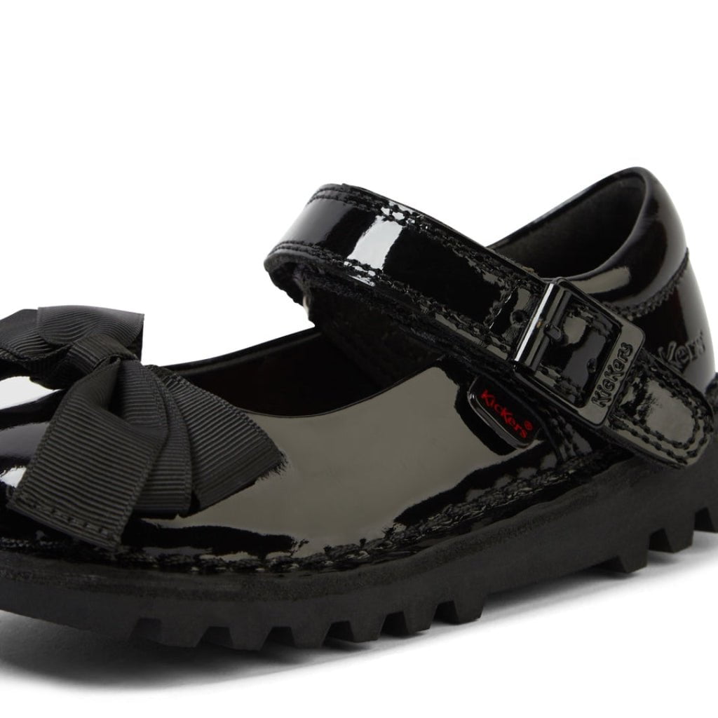 Kickers Kick MJ Bow Patent Leather Infant Shoes Kickers