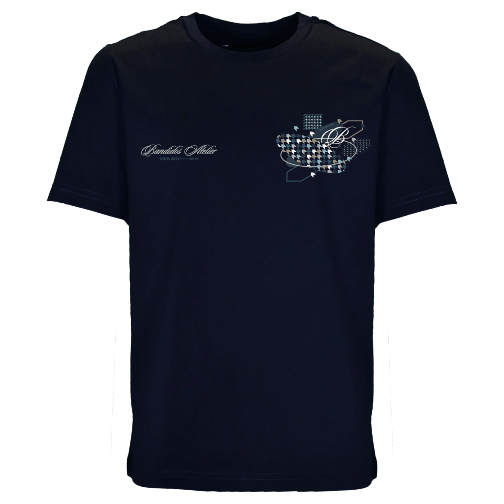 Moda Bandidos Vector Navy T-Shirt Junior