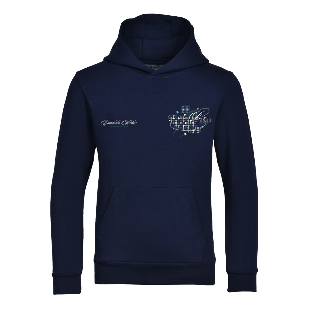 Moda Bandidos Vector Navy Hoodie Junior