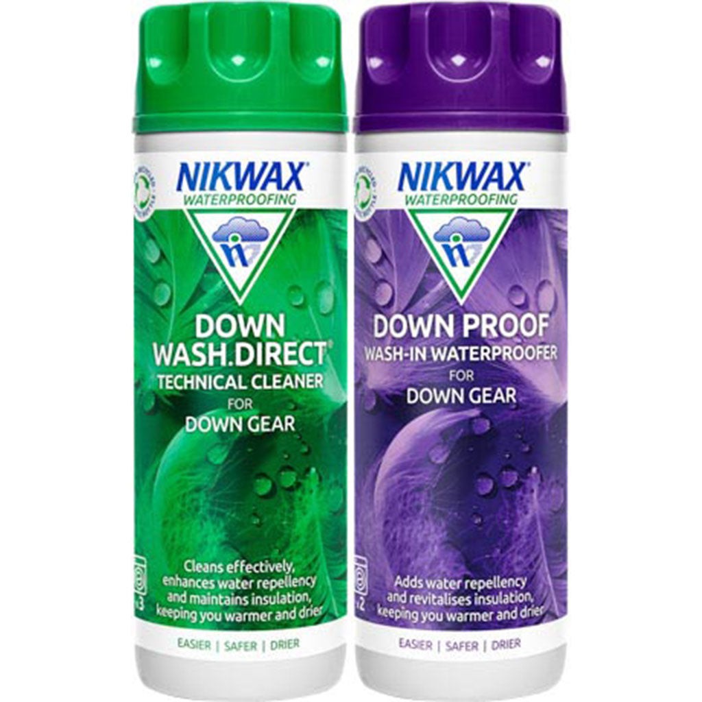 Nikwax Down Wash.Direct & Down Proof 2x300mlAlive & Dirty 
