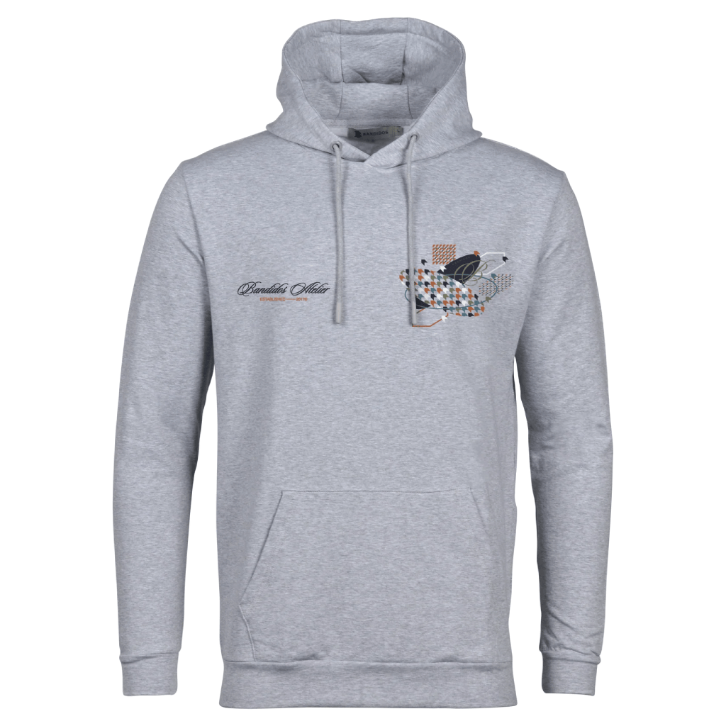 Moda Bandidos Vector Auburn Hoodie Men