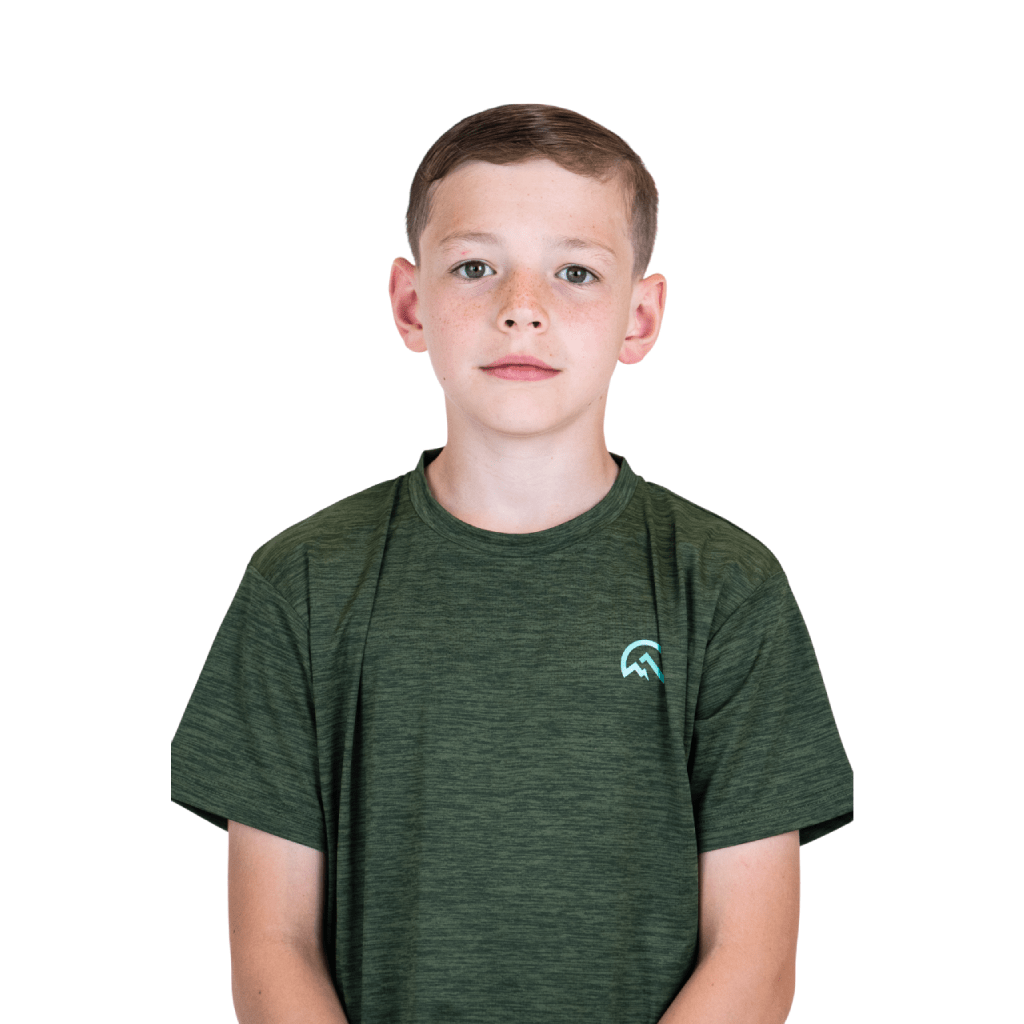 Flux Marl Panel T-Shirt Junior T Shirts Flux Activewear