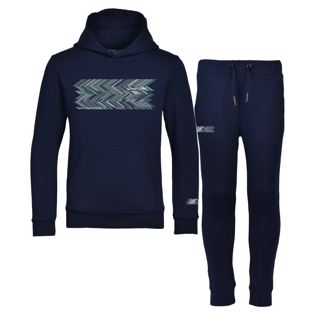 Moda Bandidos Shear Zig Blue Tracksuit Infant Tracksuits Moda Bandidos