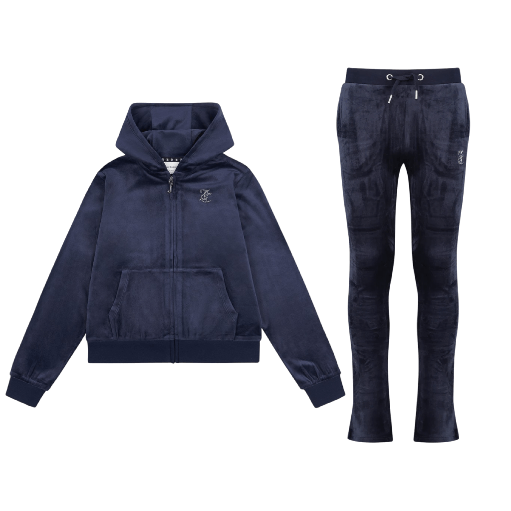 Juicy Couture Diam FZ BC Tracksuit Junior Tracksuits Juicy Couture