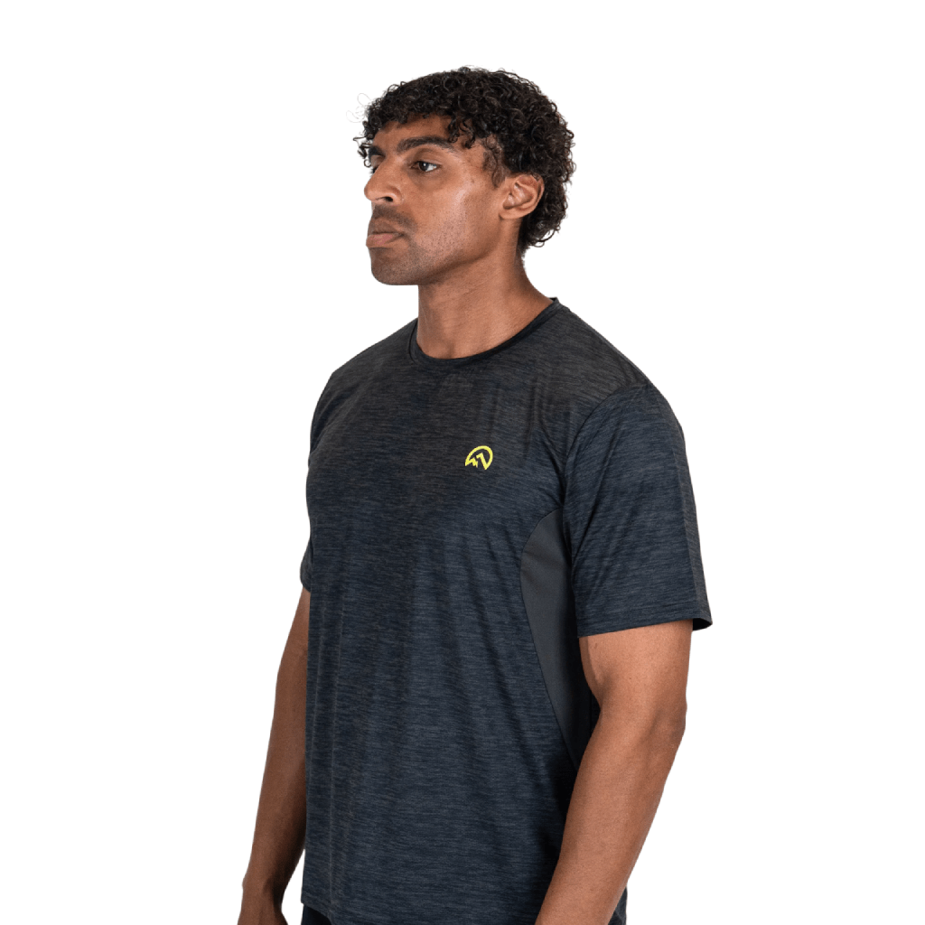 Flux Marl Panel T-Shirt Men T Shirts Flux Activewear