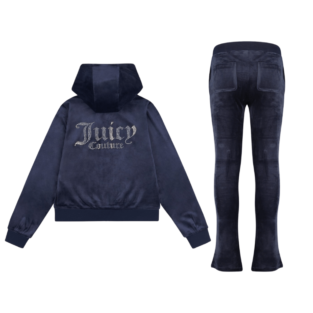 Juicy Couture Diam FZ BC Tracksuit Junior Tracksuits Juicy Couture