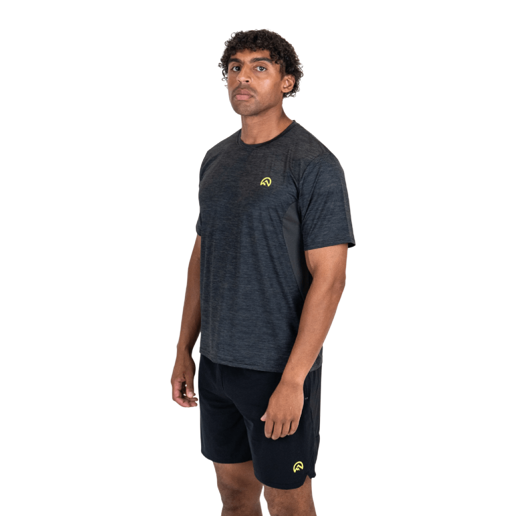 Flux Marl Panel T-Shirt Men T Shirts Flux Activewear