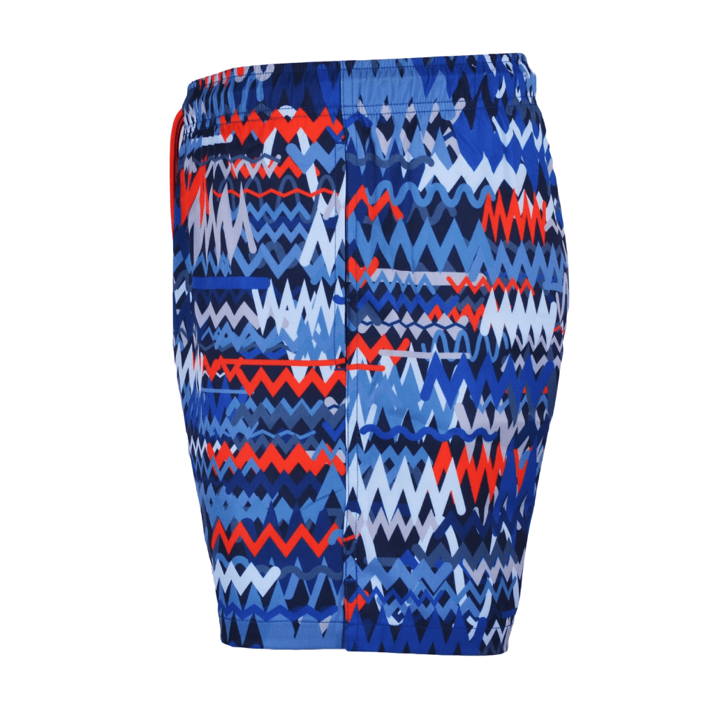 Moda Bandidos Osciallte Blue Red Swim Short MenAlive & Dirty