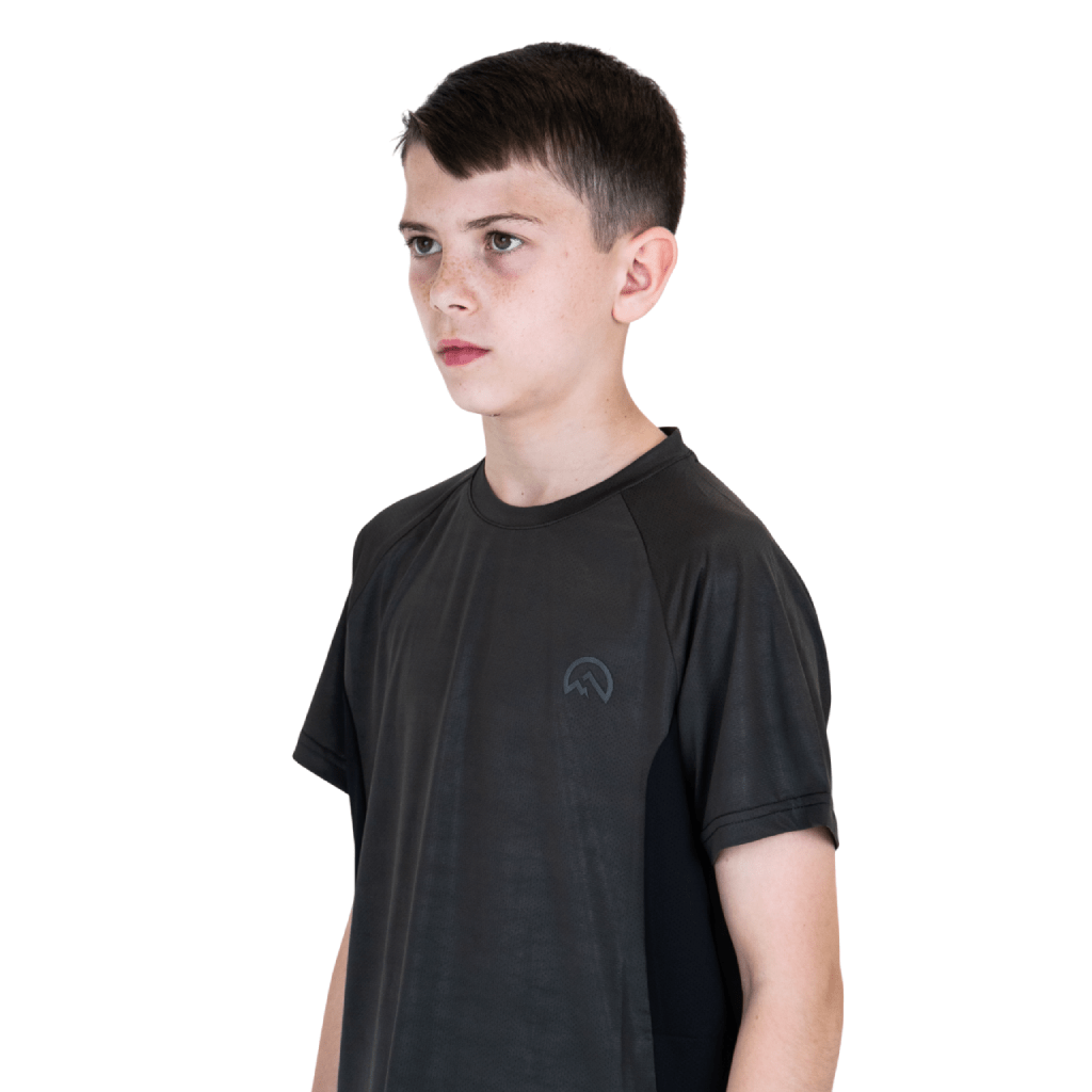 Flux Marl Panel T-Shirt Junior T Shirts Flux Activewear