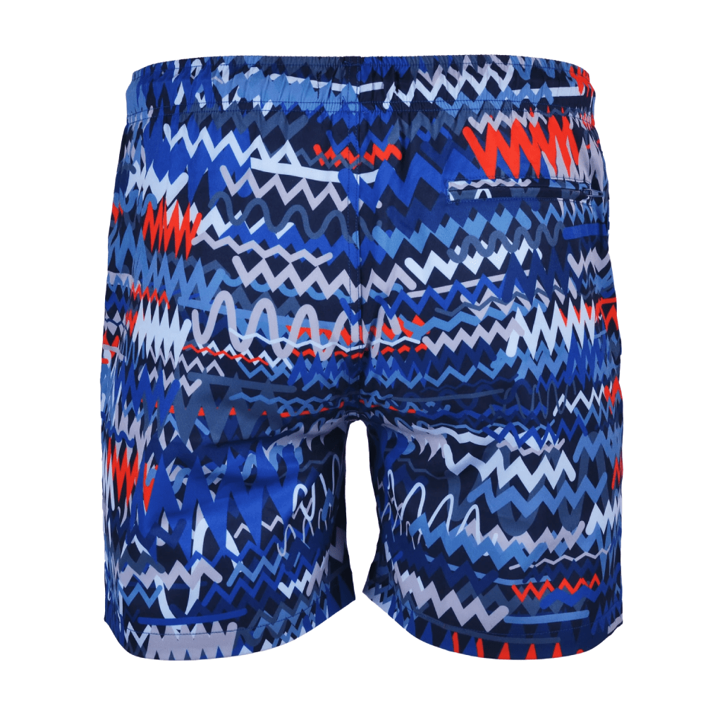 Moda Bandidos Osciallte Blue Red Swim Short MenAlive & Dirty
