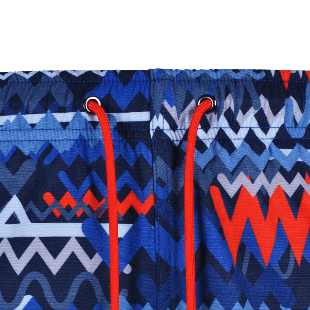 Moda Bandidos Osciallte Blue Red Swim Short MenAlive & Dirty
