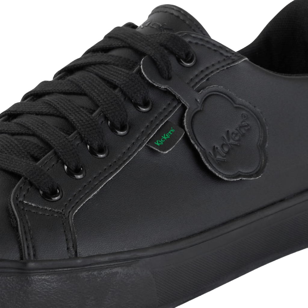 Kicker Boy's Tonvi Lacer Vegan Shoes Black – Alive Dirty