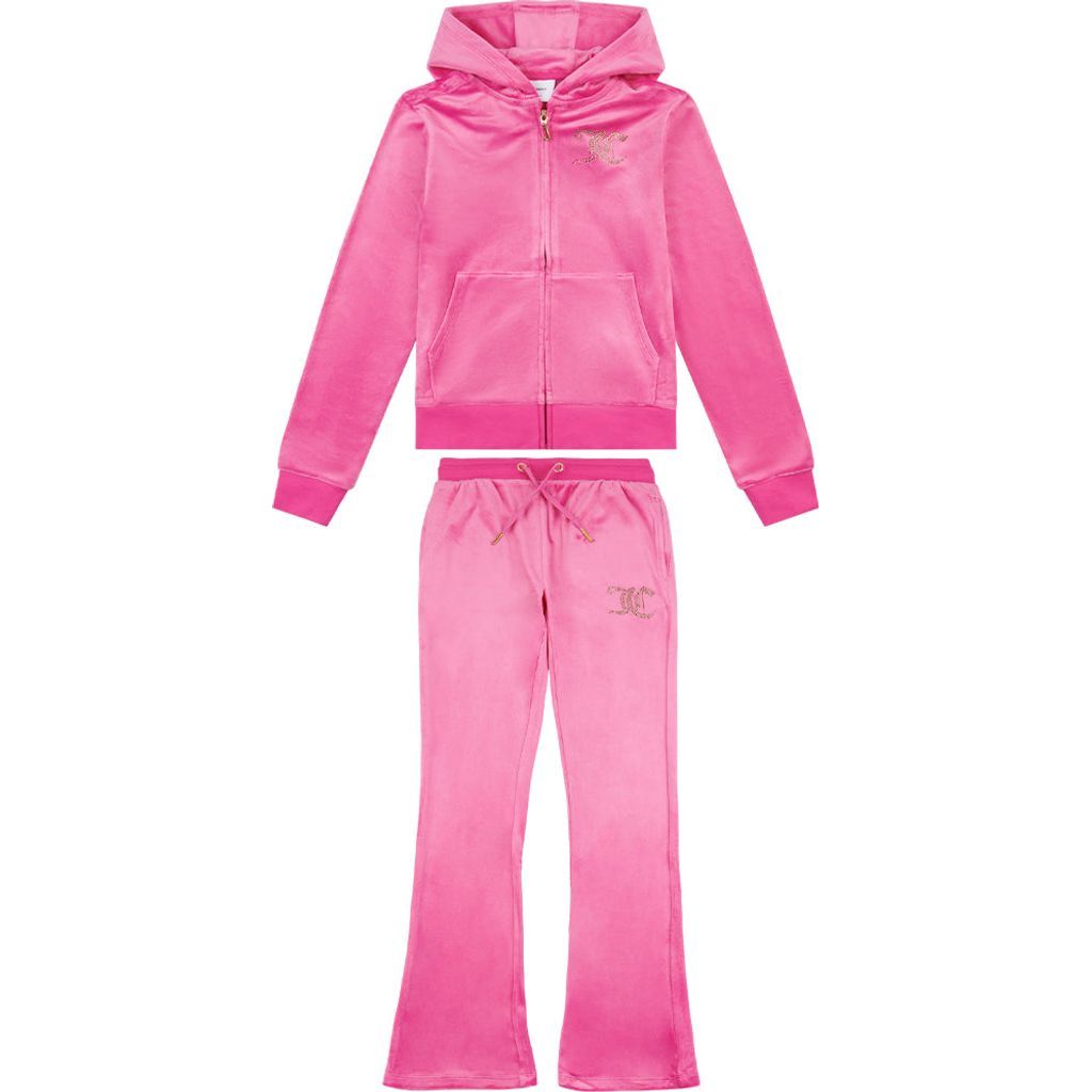 Juicy Couture Diamante Velour BC Tracksuit JuniorAlive & Dirty 