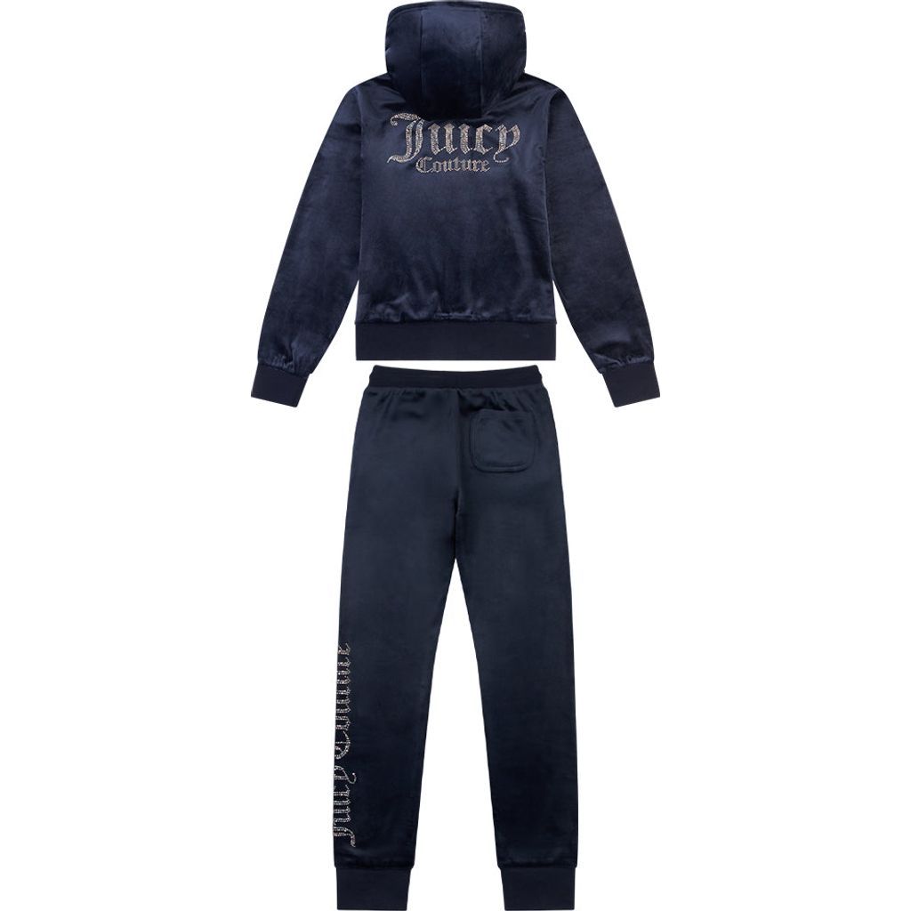 Juicy Couture Diamante Velour CH Tracksuit JuniorAlive & Dirty 