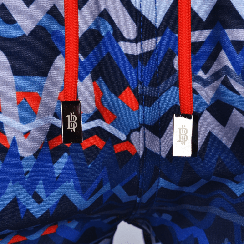 Moda Bandidos Osciallte Blue Red Swim Short MenAlive & Dirty