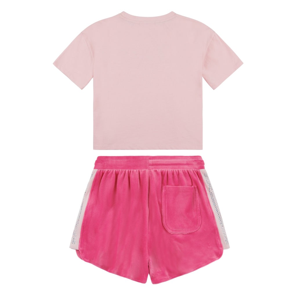 Juicy Couture Diamante Runner Tee/Short Set JuniorAlive & Dirty 