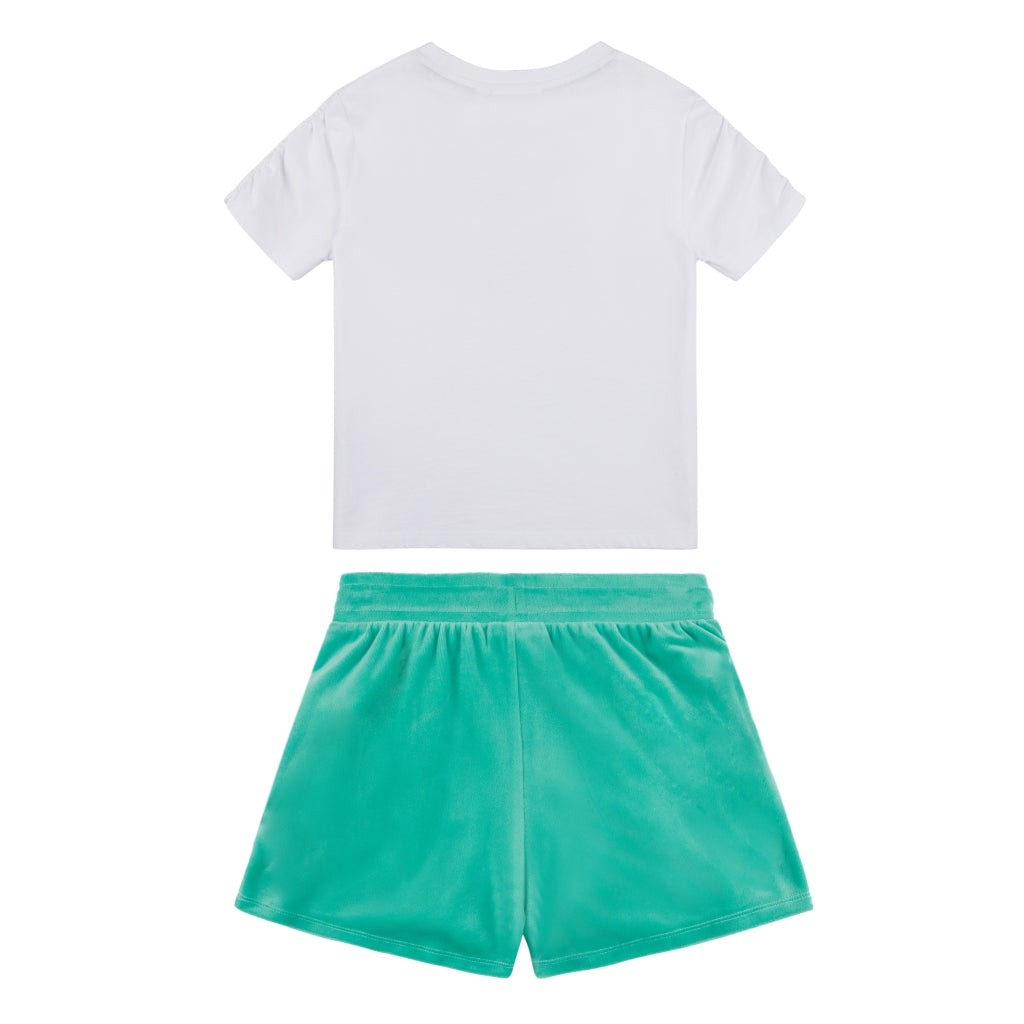 Juicy Couture Diamante Ruched Tee/Short Set JuniorAlive & Dirty 