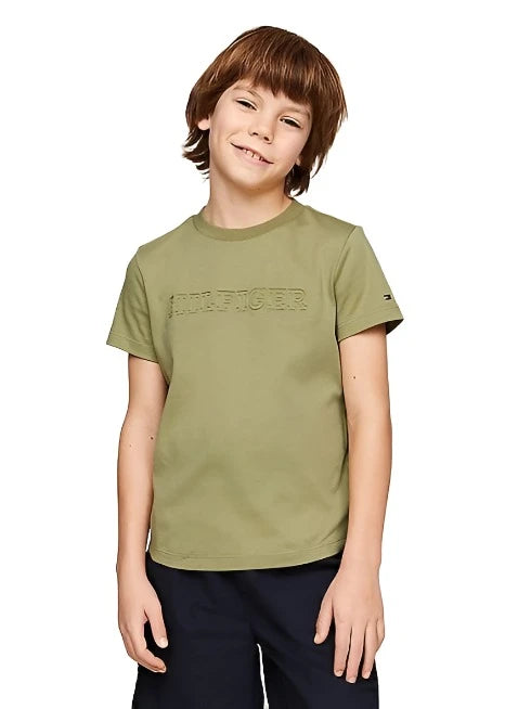 Tommy Hilfiger Debossed Monotype T-Shirt JuniorAlive & Dirty 
