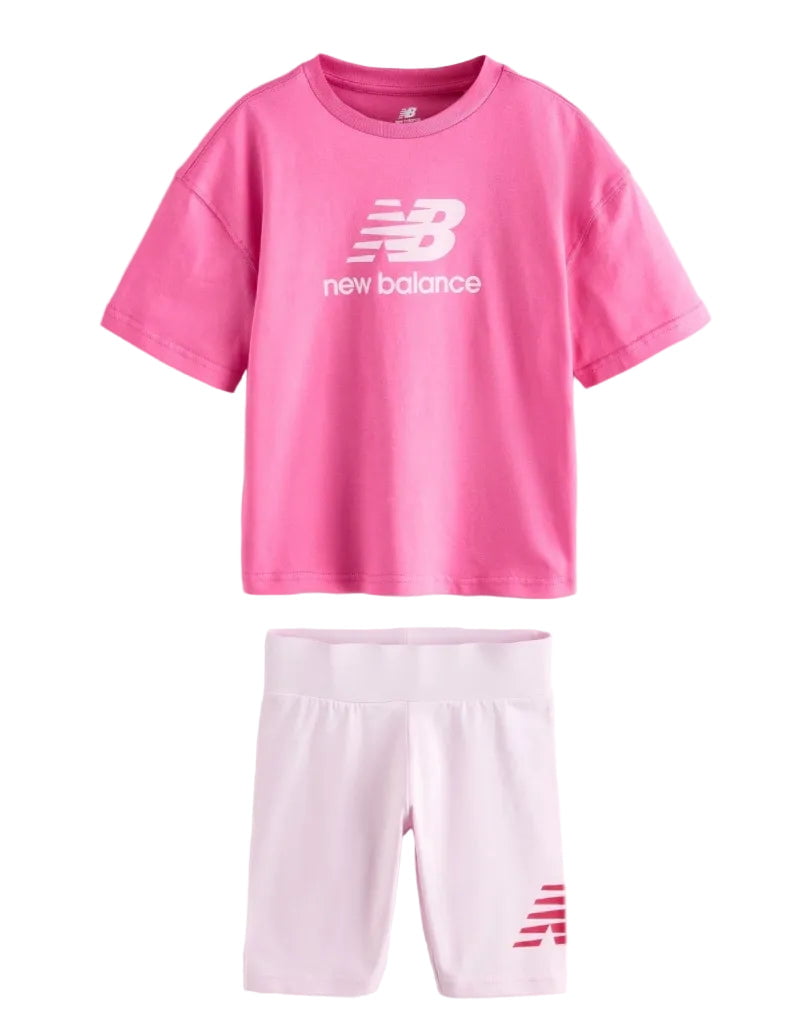 New Balance Stacked Tee/Short Set Infant Outfit Sets New Balance