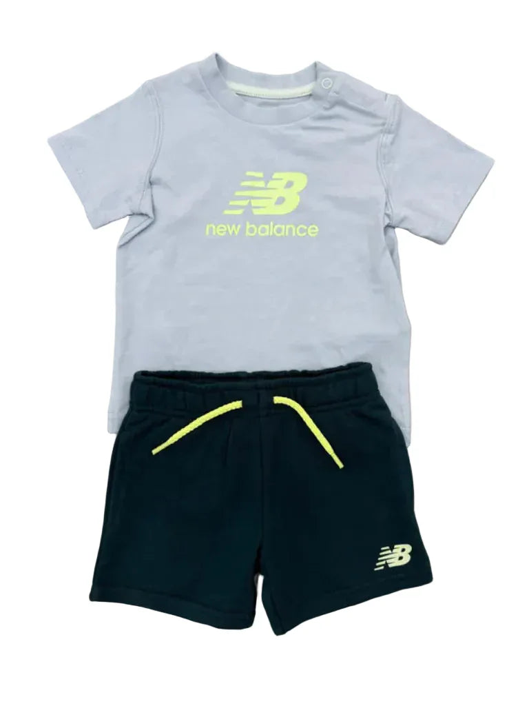 New Balance Stacked Tee/Short Set Baby Outfit Sets New Balance