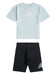 New Balance Stacked Tee/Short Set Infant Outfit Sets New Balance