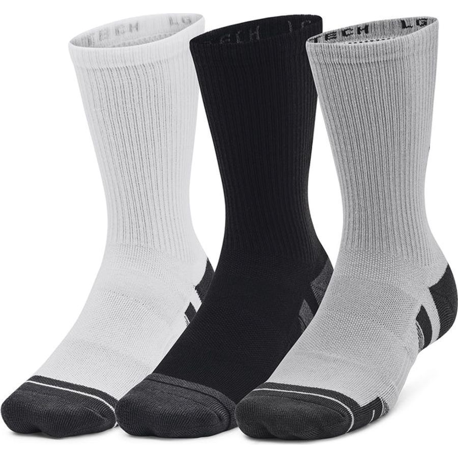 Under Armour Performance Tech 3 Pack Crew Socks MenAlive & Dirty 