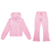 Juicy Couture Diam FZ BC Tracksuit Junior Tracksuits Juicy Couture
