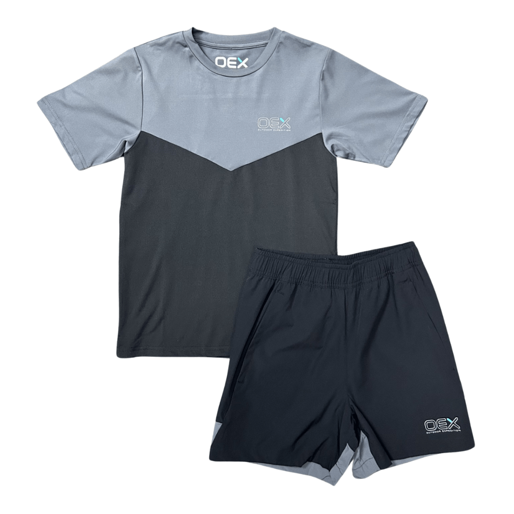 OEX Flynn T-Shirt/Short Set JuniorAlive & Dirty