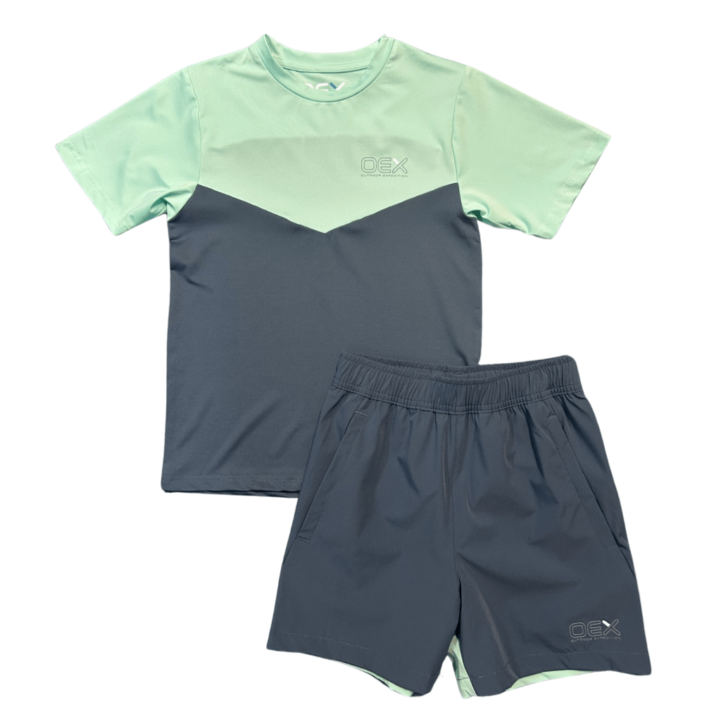 OEX Flynn T-Shirt/Short Set JuniorAlive & Dirty