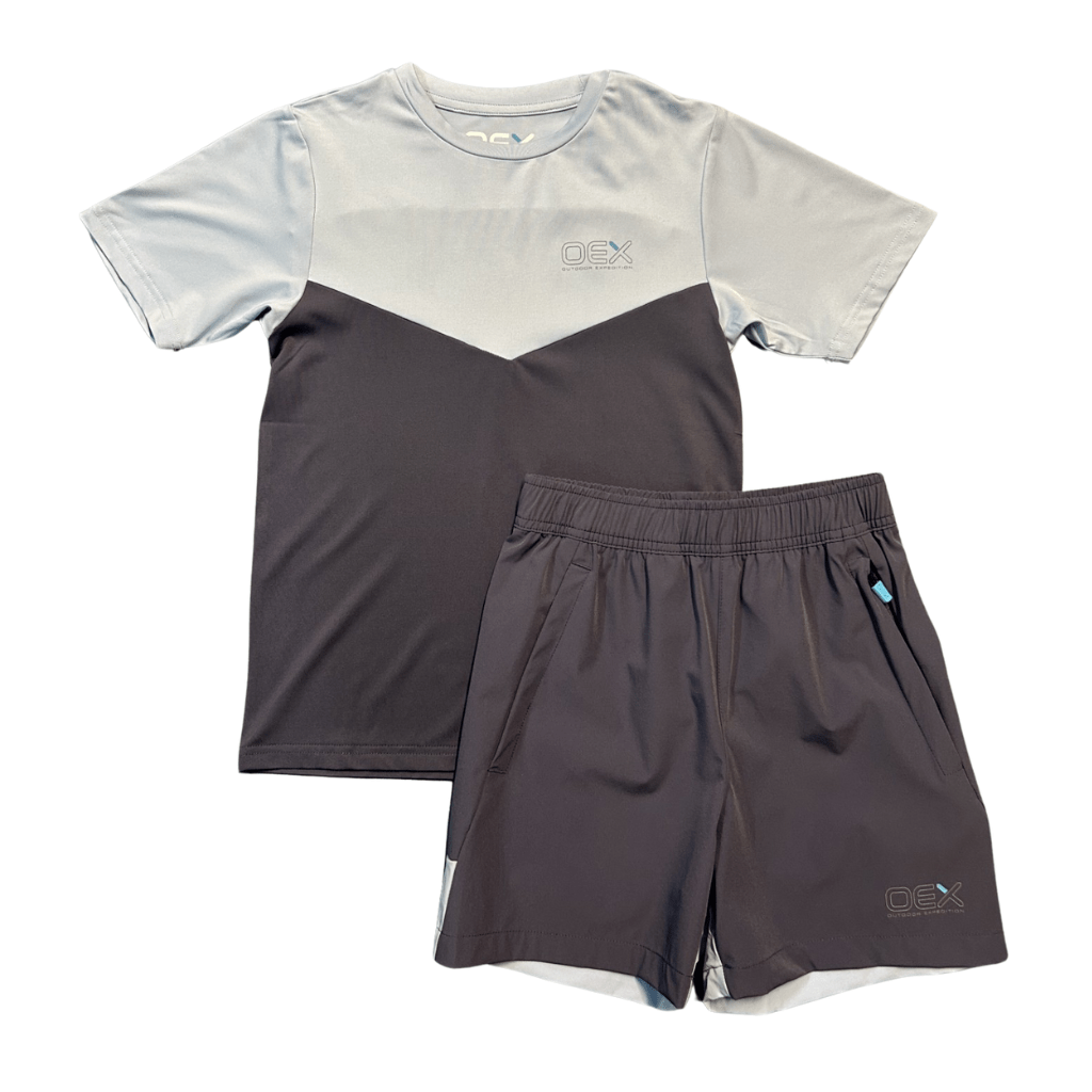 OEX Flynn T-Shirt/Short Set JuniorAlive & Dirty