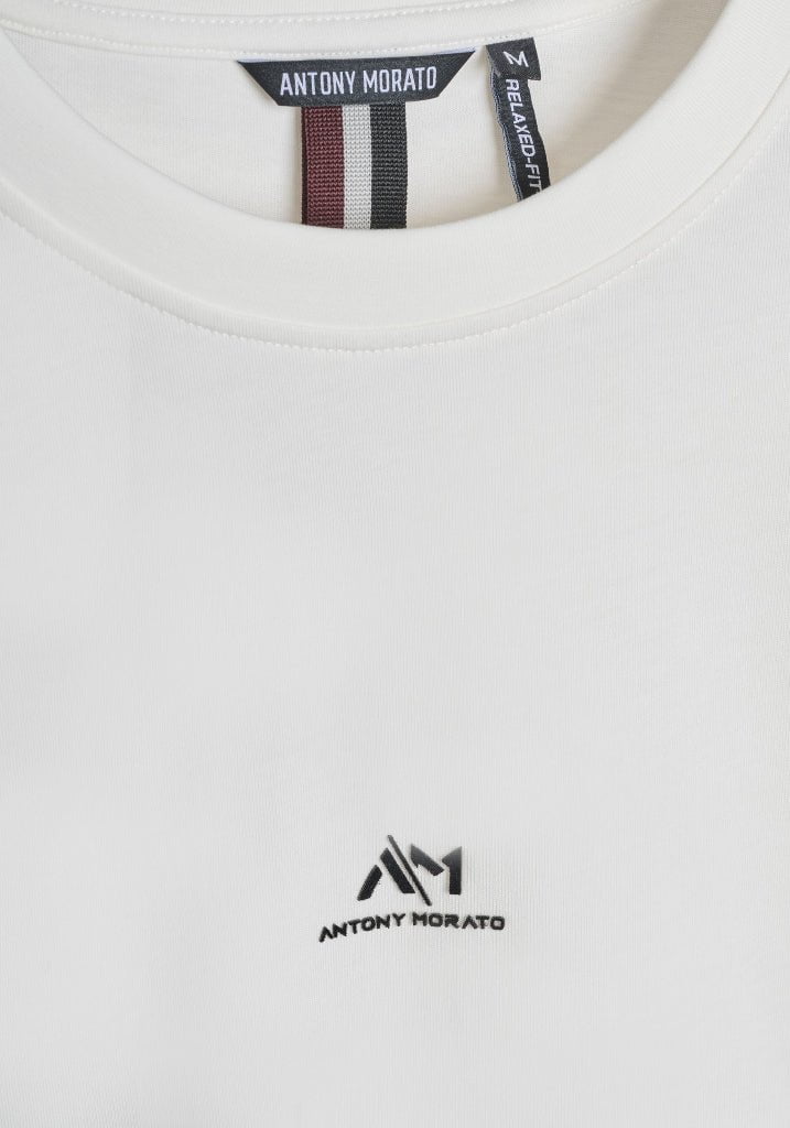 Antony Morato Rubber Flock Logo T-Shirt Men