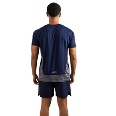 ATX Men's 3 Piece Co Ord Set Navy/Dark Grey Jacket, T-Shirt & Pants