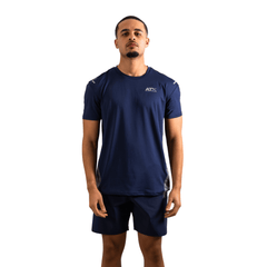 ATX Men's 3 Piece Co Ord Set Navy/Dark Grey Jacket, T-Shirt & Pants