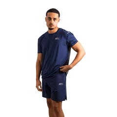 ATX Men's 3 Piece Co Ord Set Navy/Dark Grey Jacket, T-Shirt & Pants
